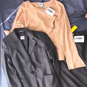 Gorgeous, never worn w/tags Ferre Suit w/sweater